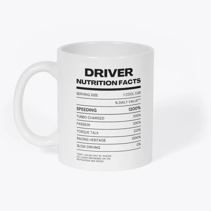 DRIVER NUTRITION FACTS